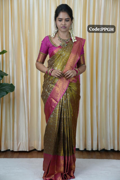Kanchi semi silk saree🥳