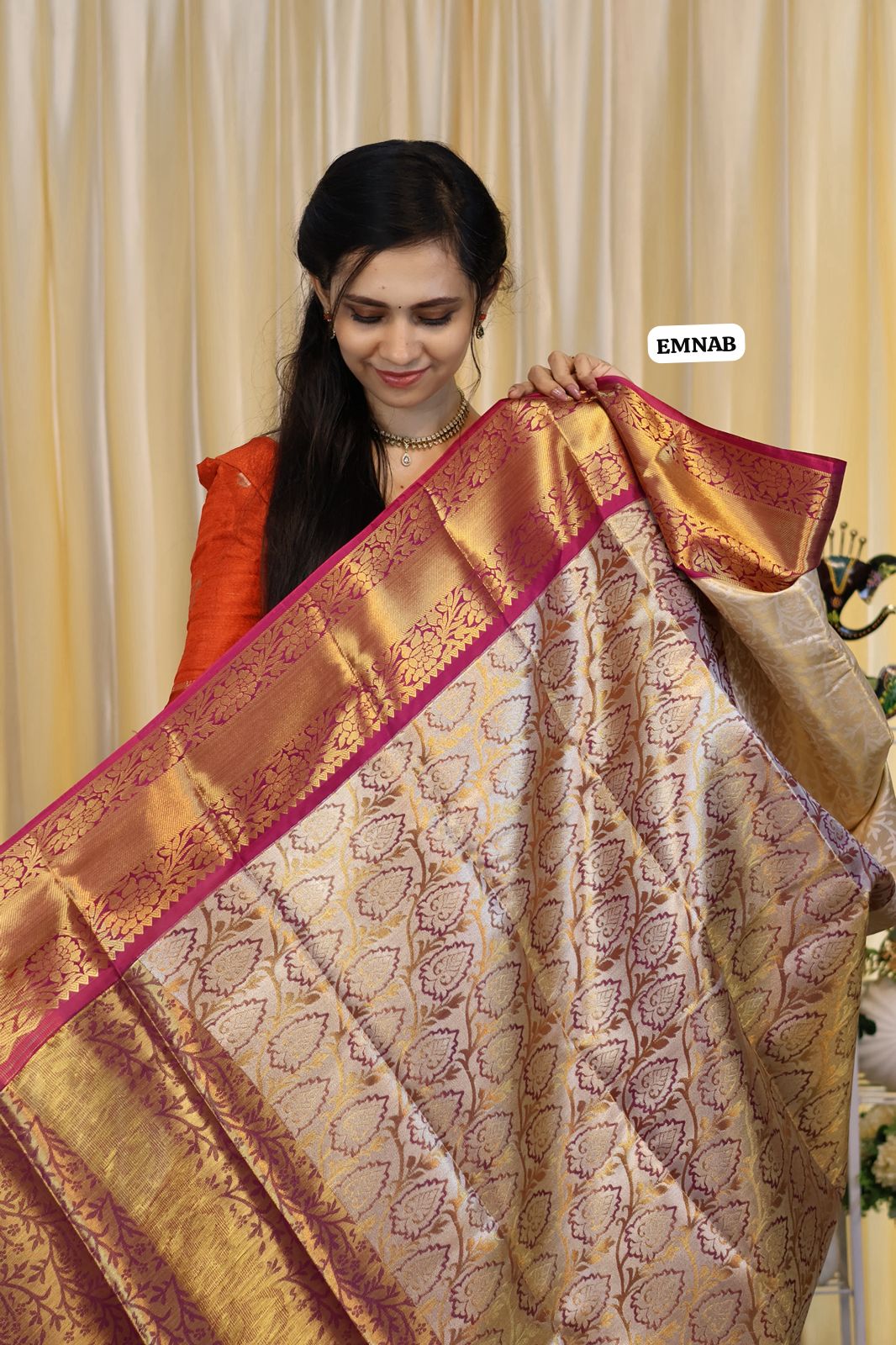 Prebook Bridal kanchi semi soft silk saree no animal figures 🥳