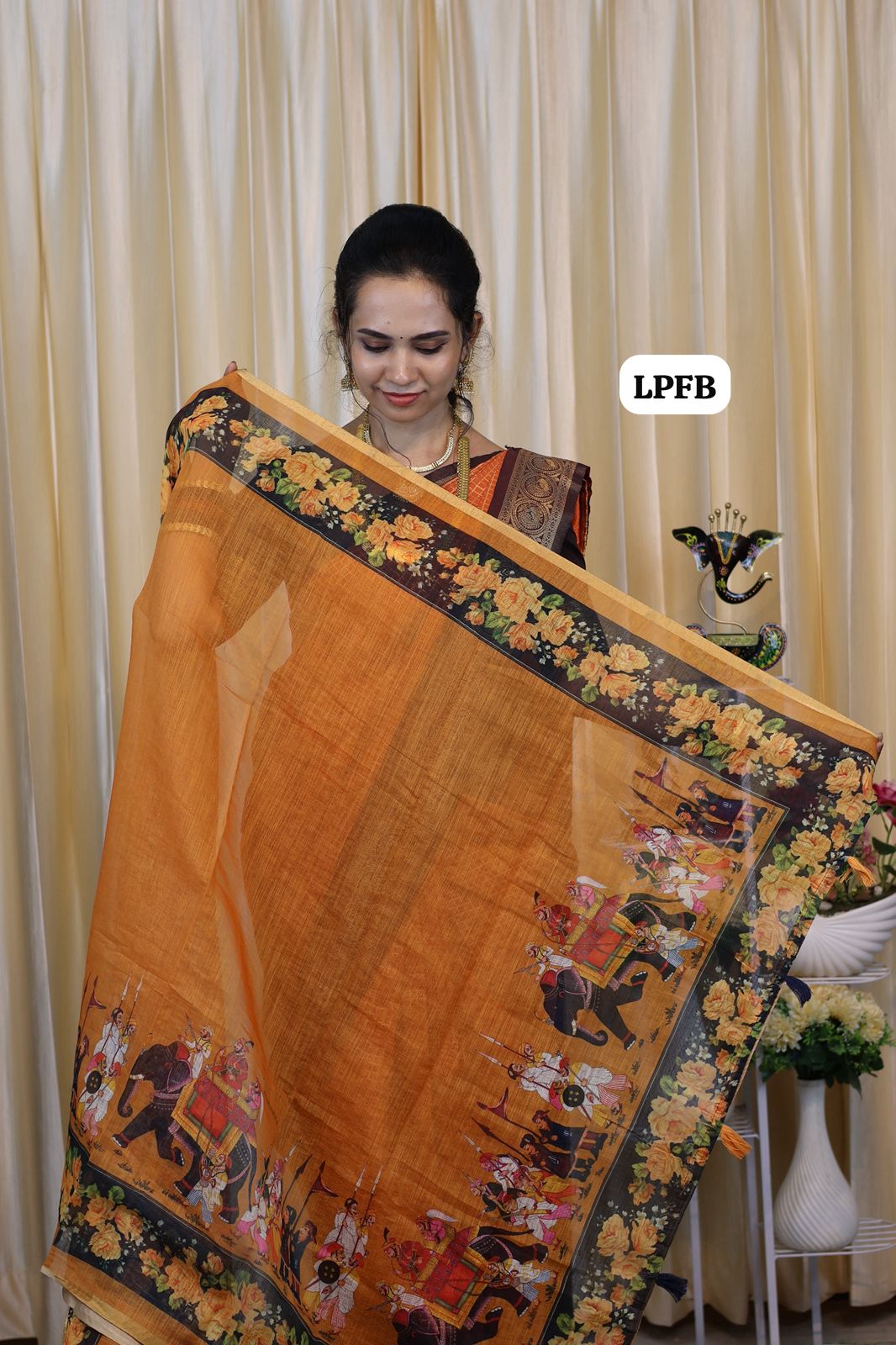 Linen cotton saree😍😎📚