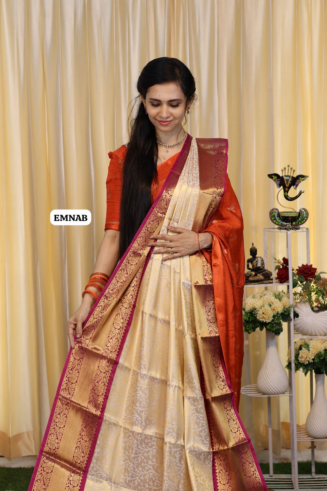 Prebook Bridal kanchi semi soft silk saree no animal figures 🥳