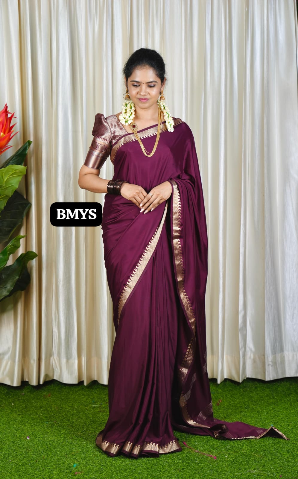 Premium Mysore crepe silk sarees with golden zari ❌❌