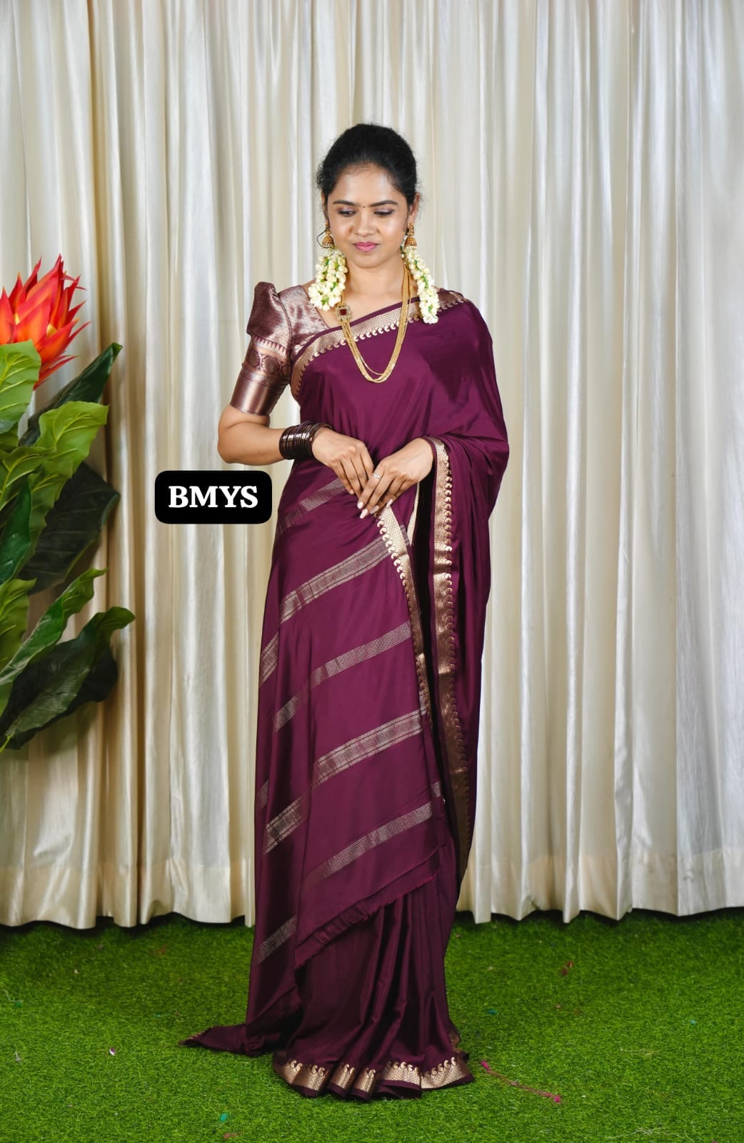 Premium Mysore crepe silk sarees with golden zari ❌❌