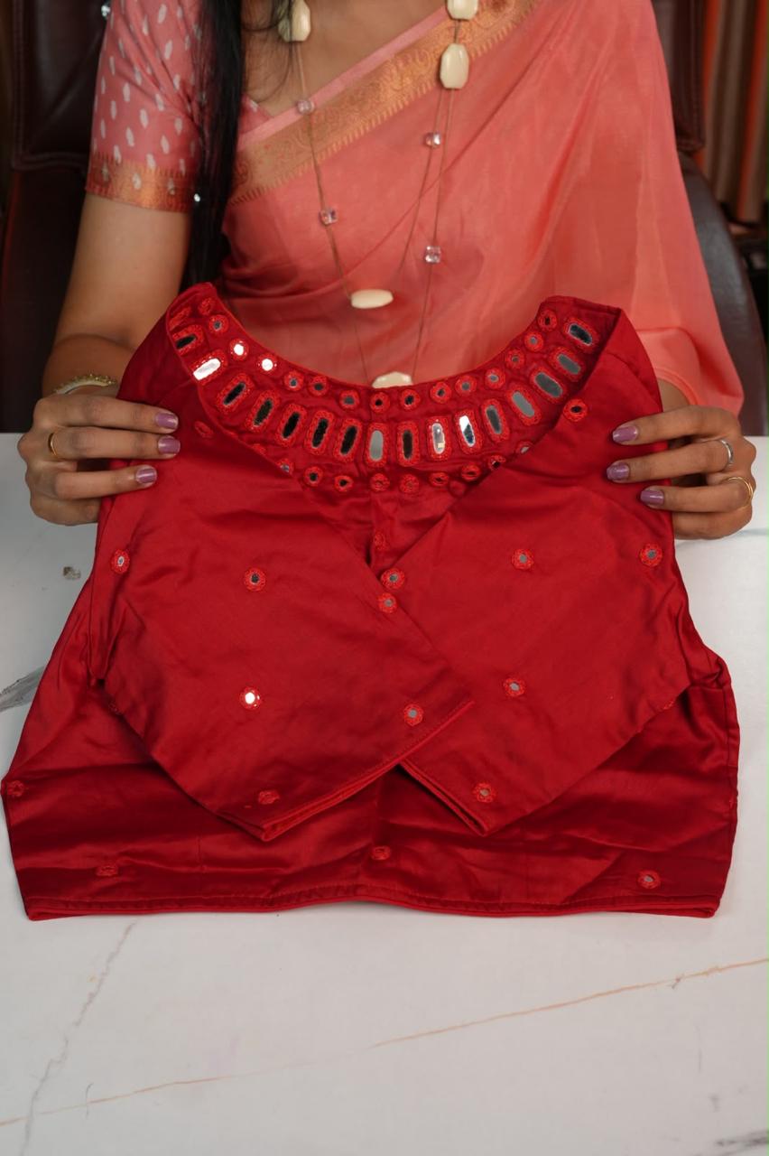 Mirror work blouse Prebook 😍⏰