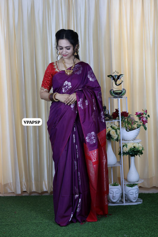 Borderless semi soft silk saree 🥳