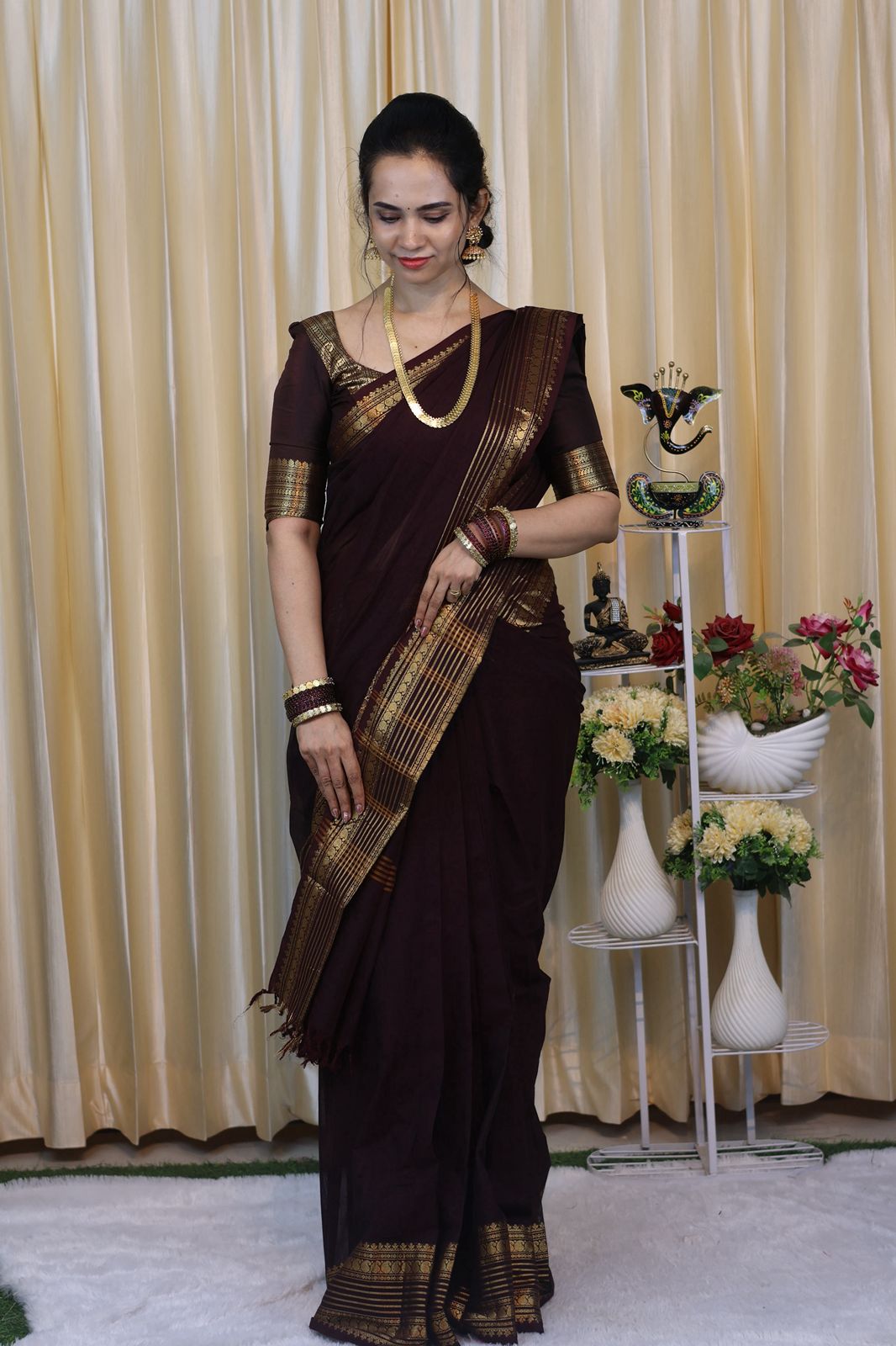 Premium Kanchi cotton saree 🥰😎📚