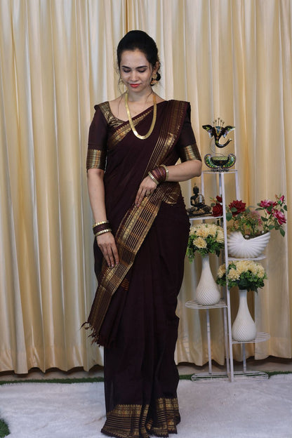 Premium Kanchi cotton saree 🥰😎📚