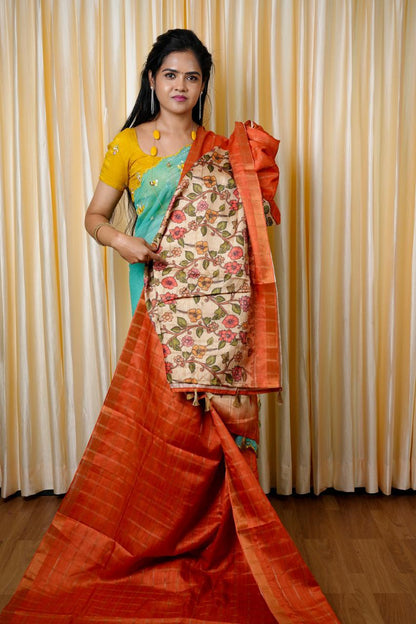 Tussar silk🥰😎📚
