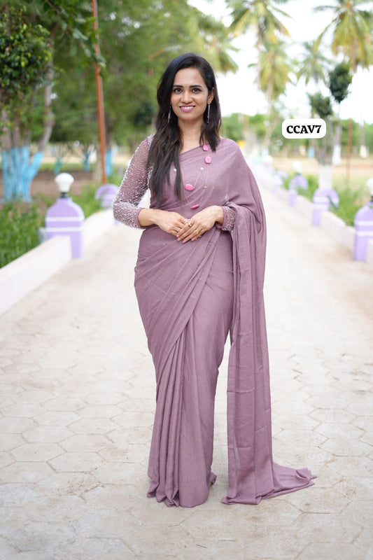 Viscose Space Silk With Heavy Designer Blouse 🥳