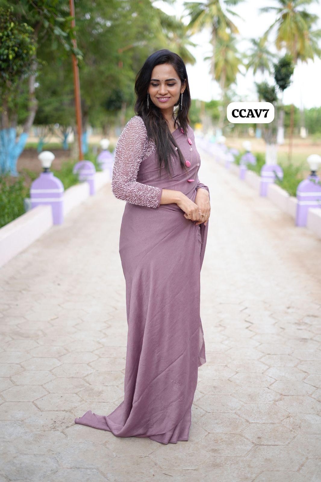 Viscose Space Silk With Heavy Designer Blouse 🥳