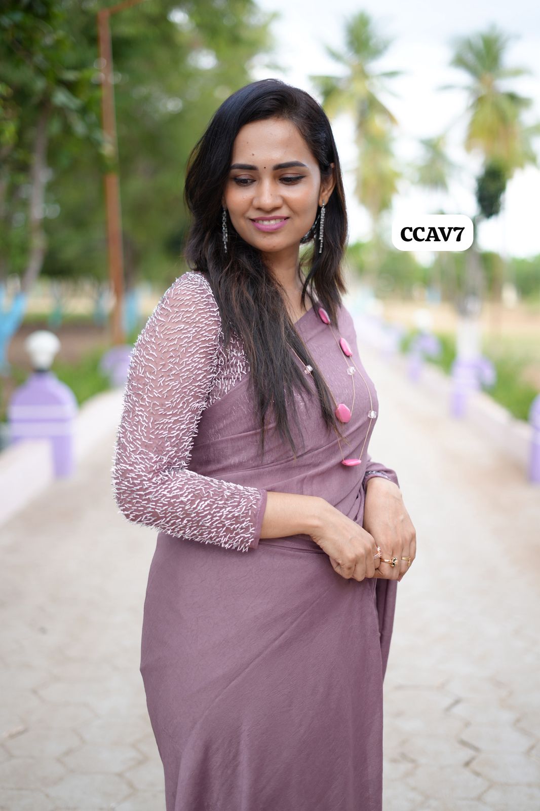 Viscose Space Silk With Heavy Designer Blouse 🥳