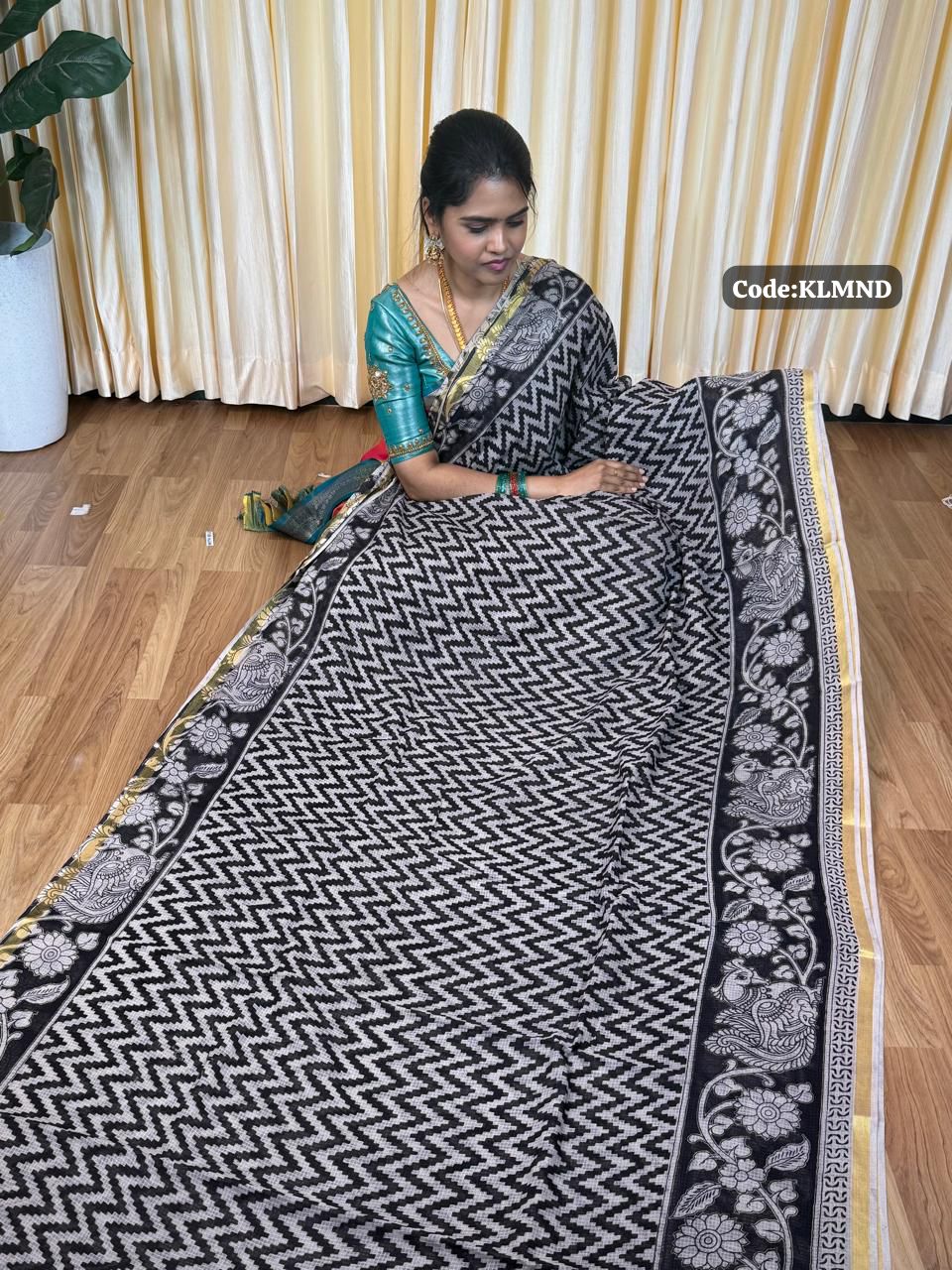Soft Kota cotton Kalamkari print saree. Natural dyes used without any artificial color😍🥰😎📚