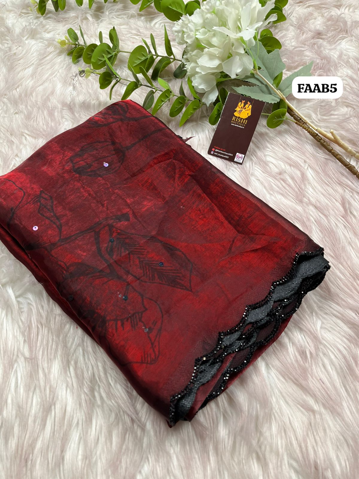 Space Silk with Floral design saree🥳