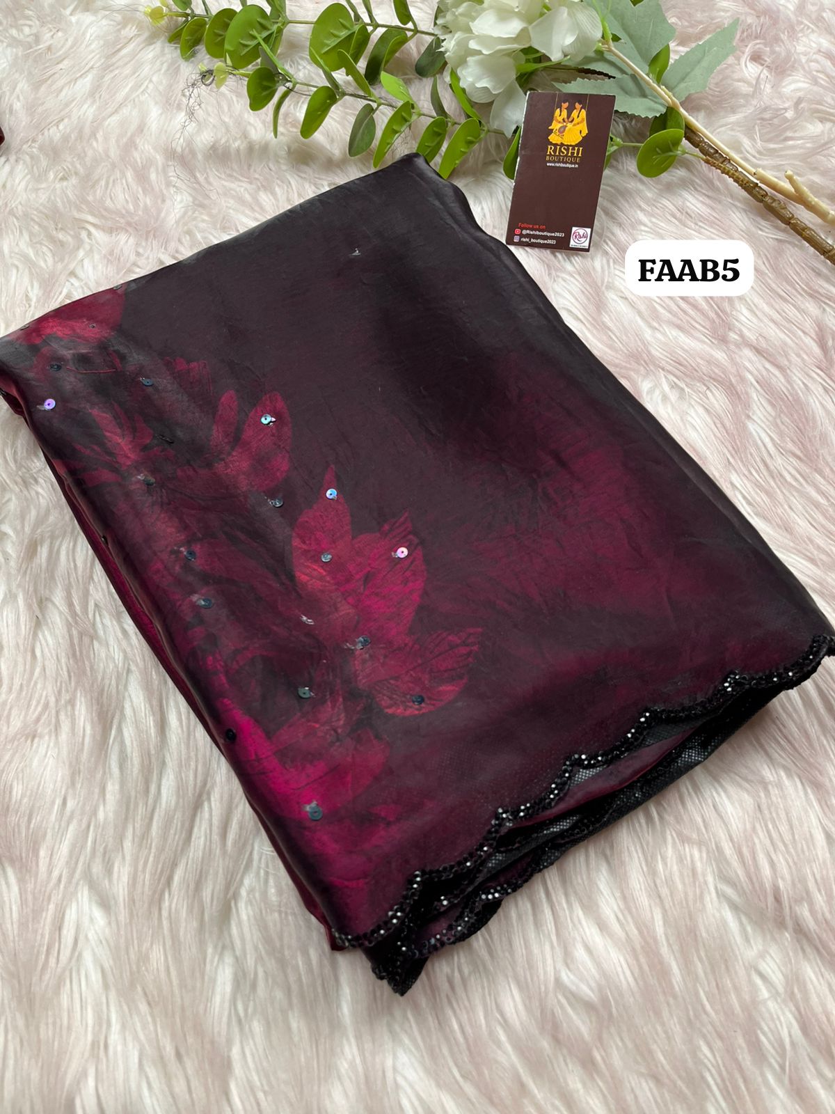 Space Silk with Floral design saree🥳