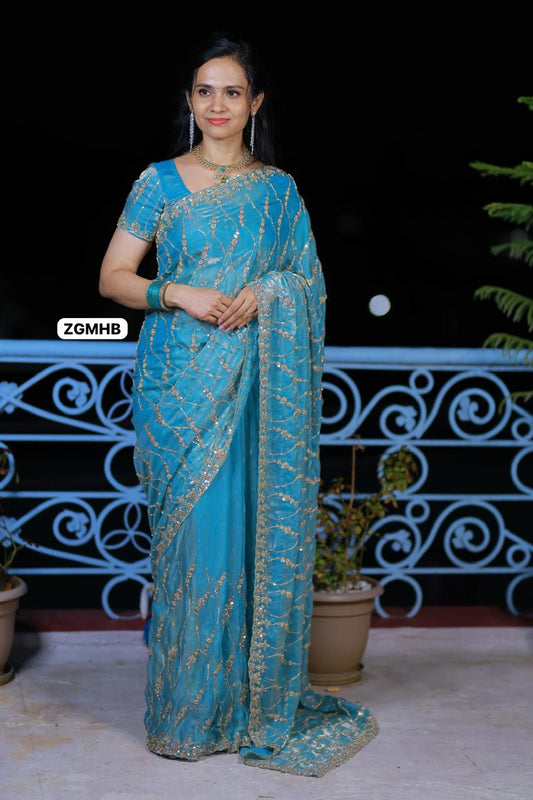 Premium Space silk with Golden heavy Katdhana work Prebook 🥳