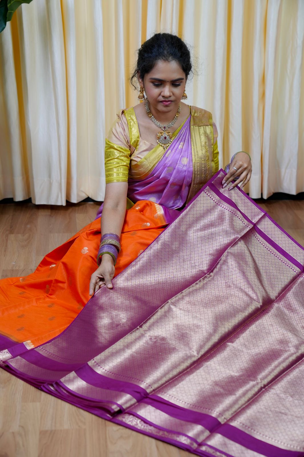 Premium warm silk saree🥳✅