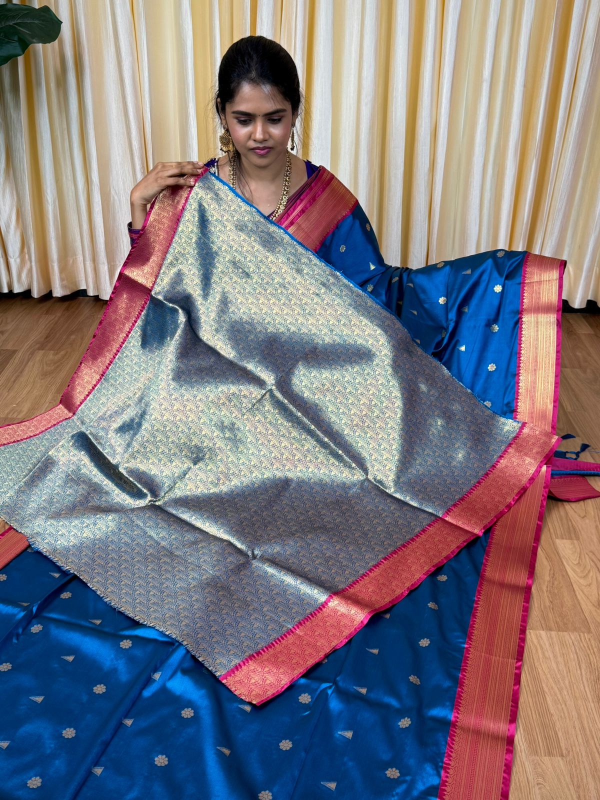Kanchi soft silk sarees🥰🌈😎📚