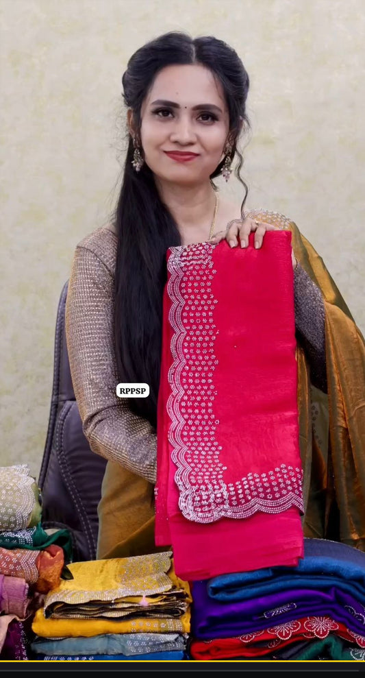 Siborski border , metallic shade saree 😍🥳