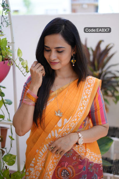 Linen cotton sarees😍🥳