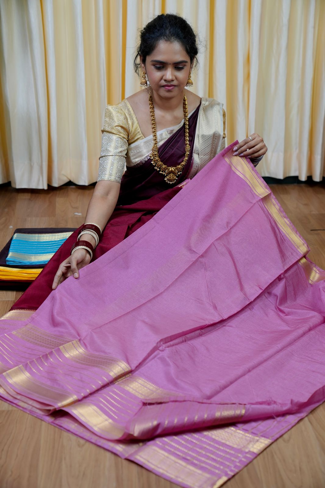 Dyable crepe warm silk sarees🥳