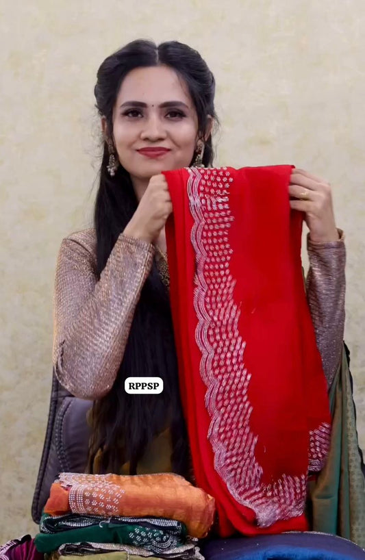 Siborski border , metallic shade saree 😍🥳