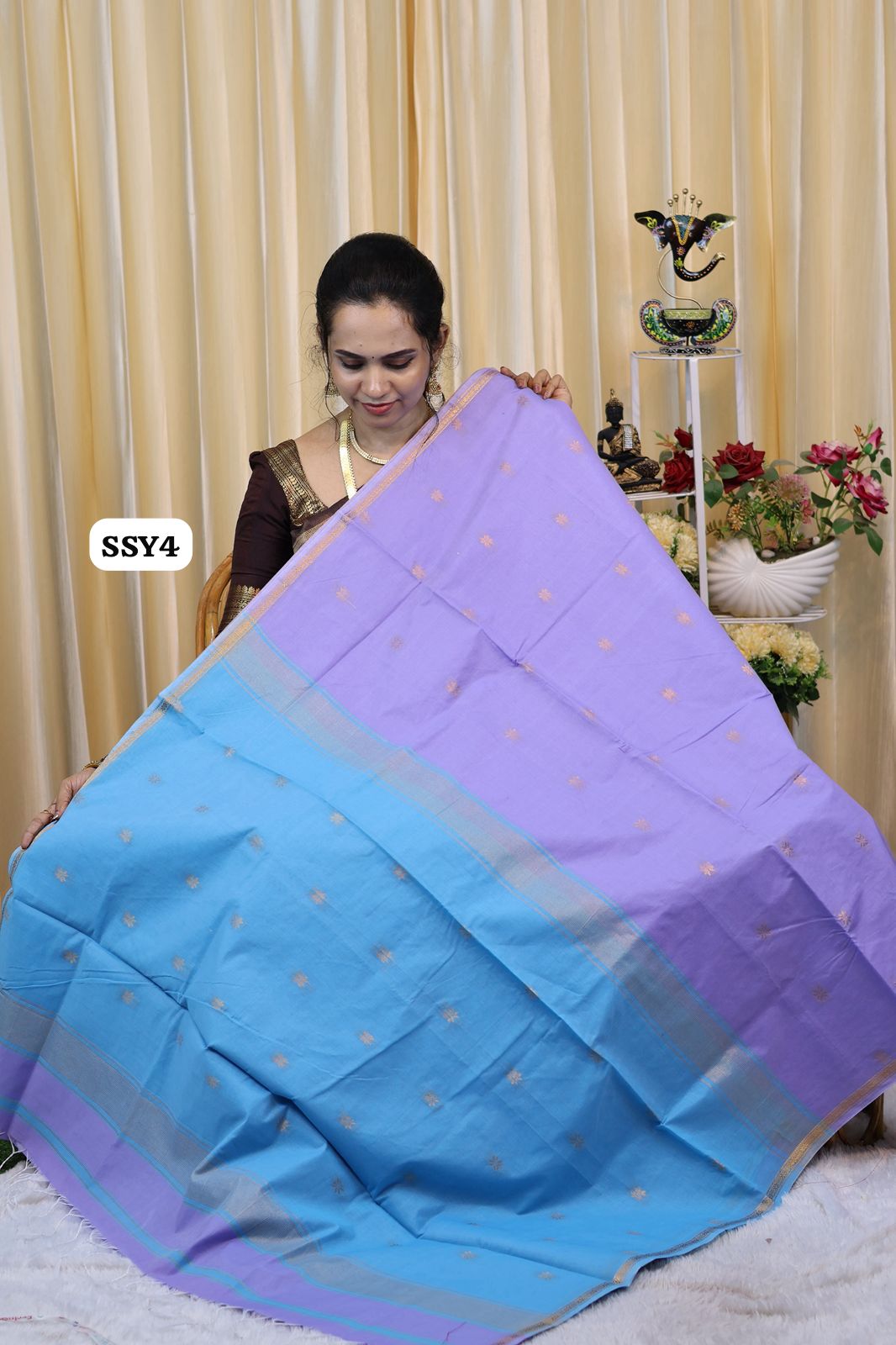Maheshwari silk cotton saree 🎁