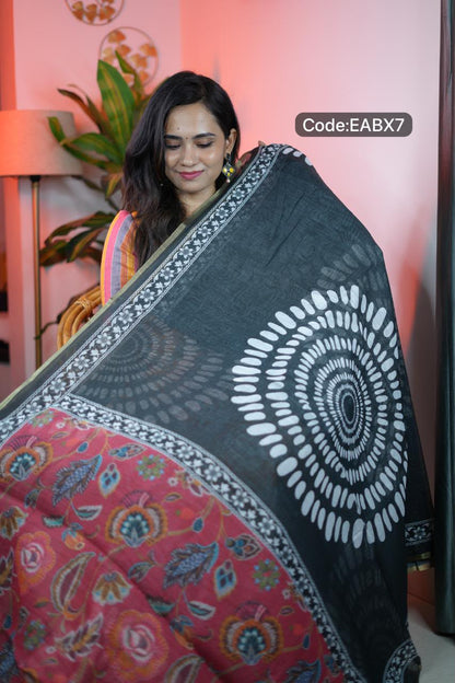 Linen cotton sarees😍🥳