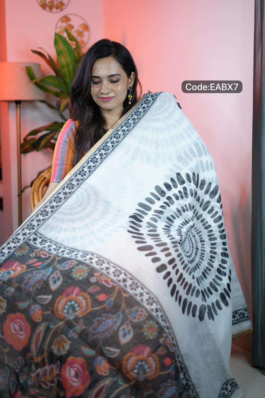Linen cotton sarees😍🥳