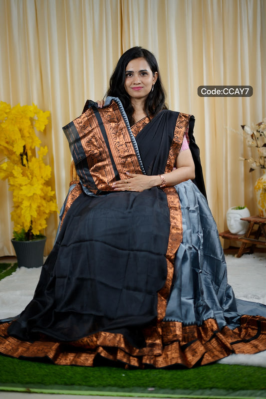 Half saree soft silk 😍🥳