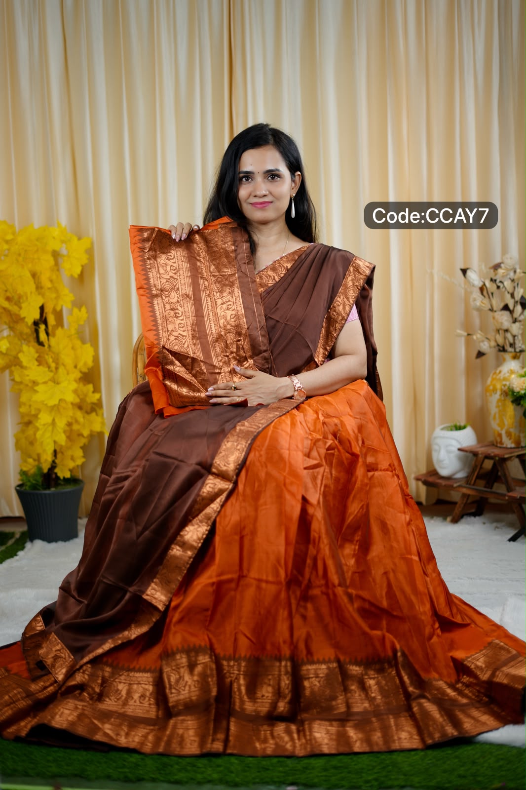Half saree soft silk 😍✅