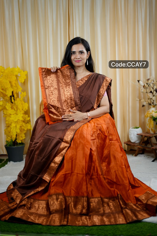 Half saree soft silk 😍✅