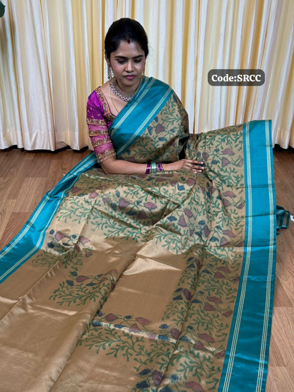 Soft silk sarees with Poachampally design🥰😎📚