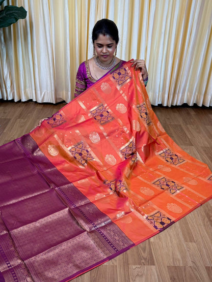 Kanchi soft silk sarees🥰😎📚