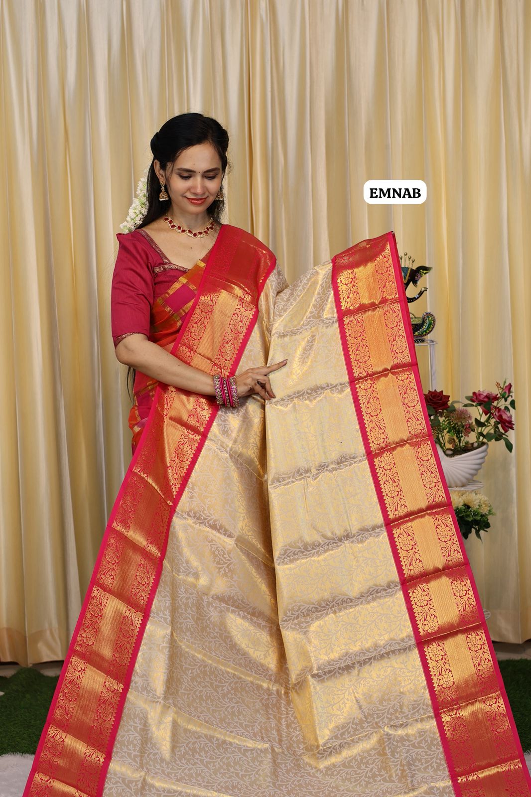 Bridal kanchi semi soft silk saree prebook 🥳