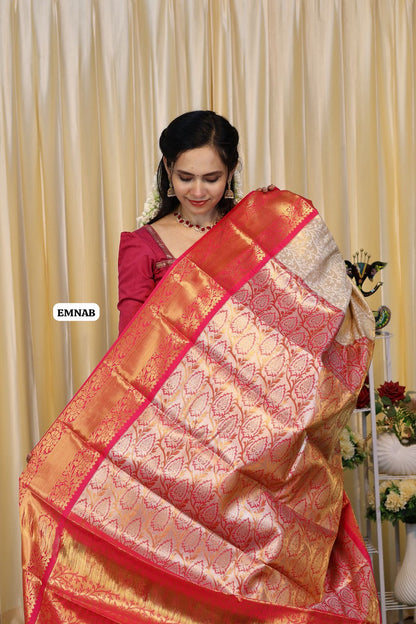 Bridal kanchi semi soft silk saree prebook 🥳