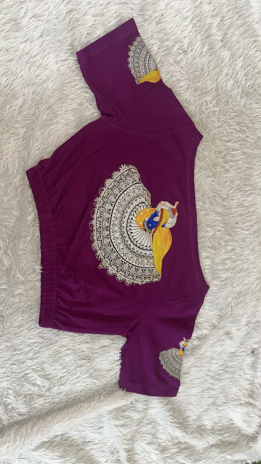 Premium quality readymade elastic blouse with printed design 😍⏰
