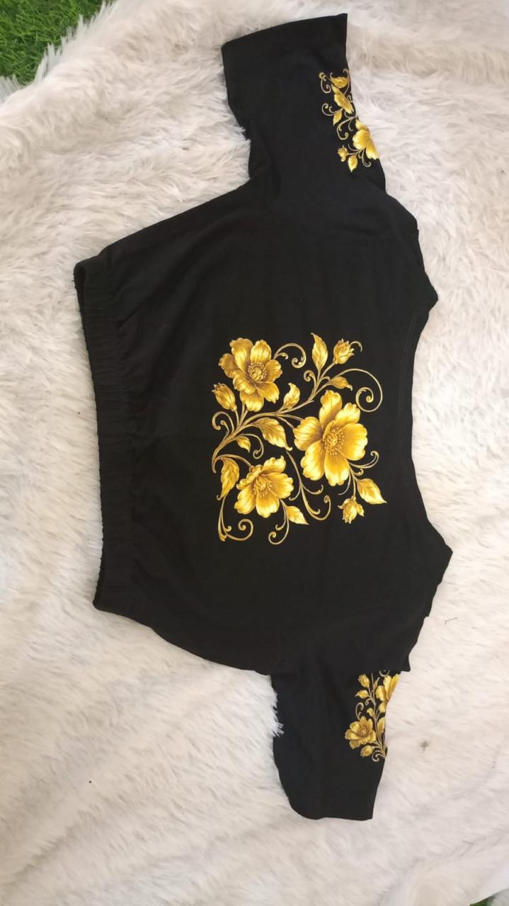 Premium quality readymade elastic blouse with printed design 😍⏰