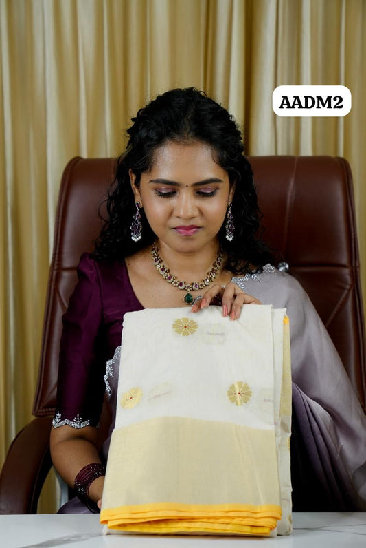 Onam special silk cotton saree🥰
