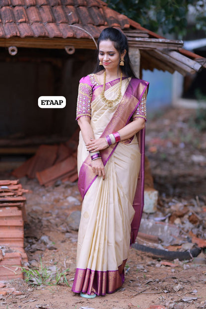 Premium Kanchi bridal semi silk saree 🥰🥳