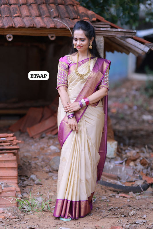 Premium Kanchi bridal semi silk saree 🥰🥳