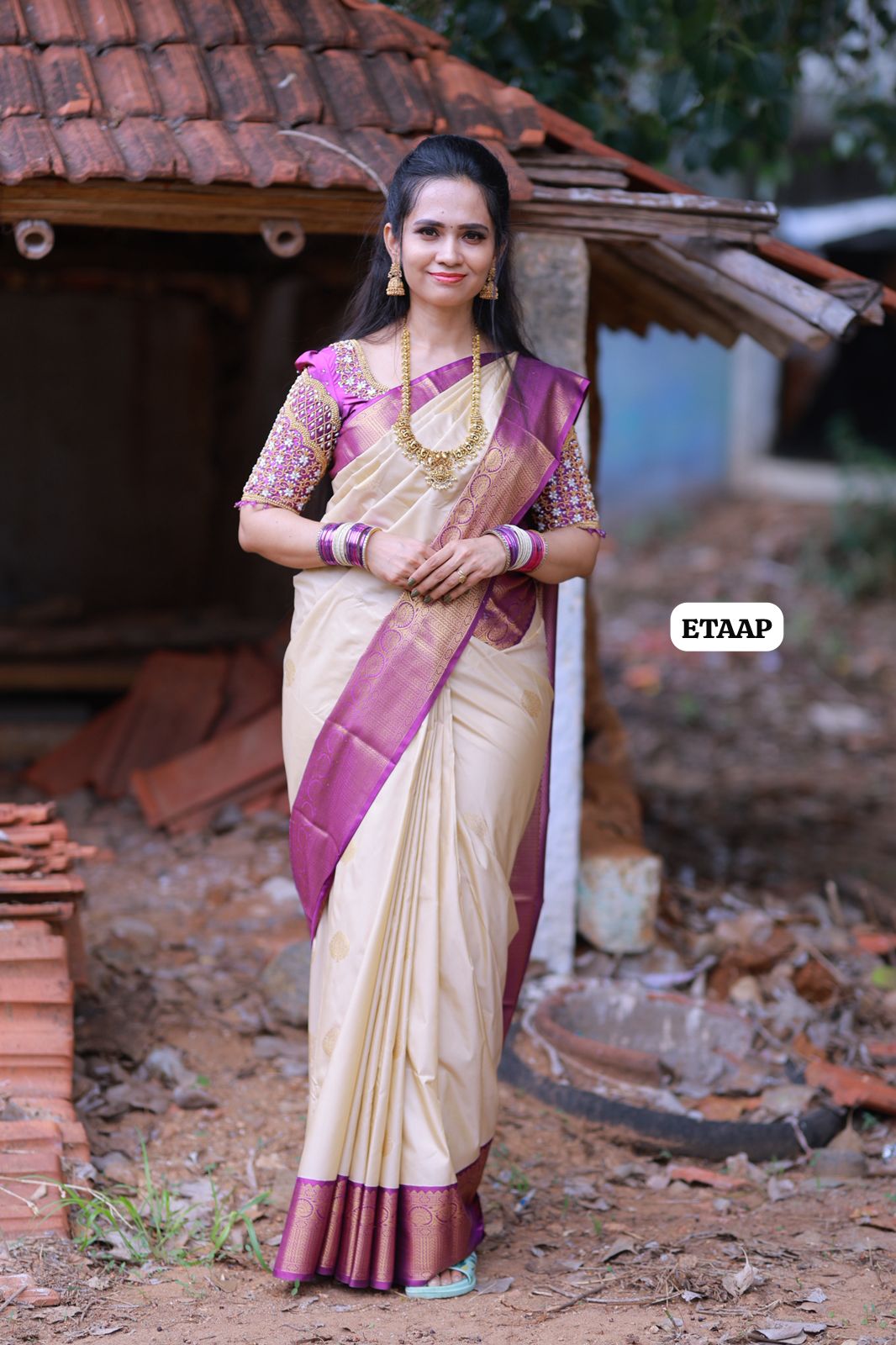Premium Kanchi bridal semi silk saree 🥰🥳