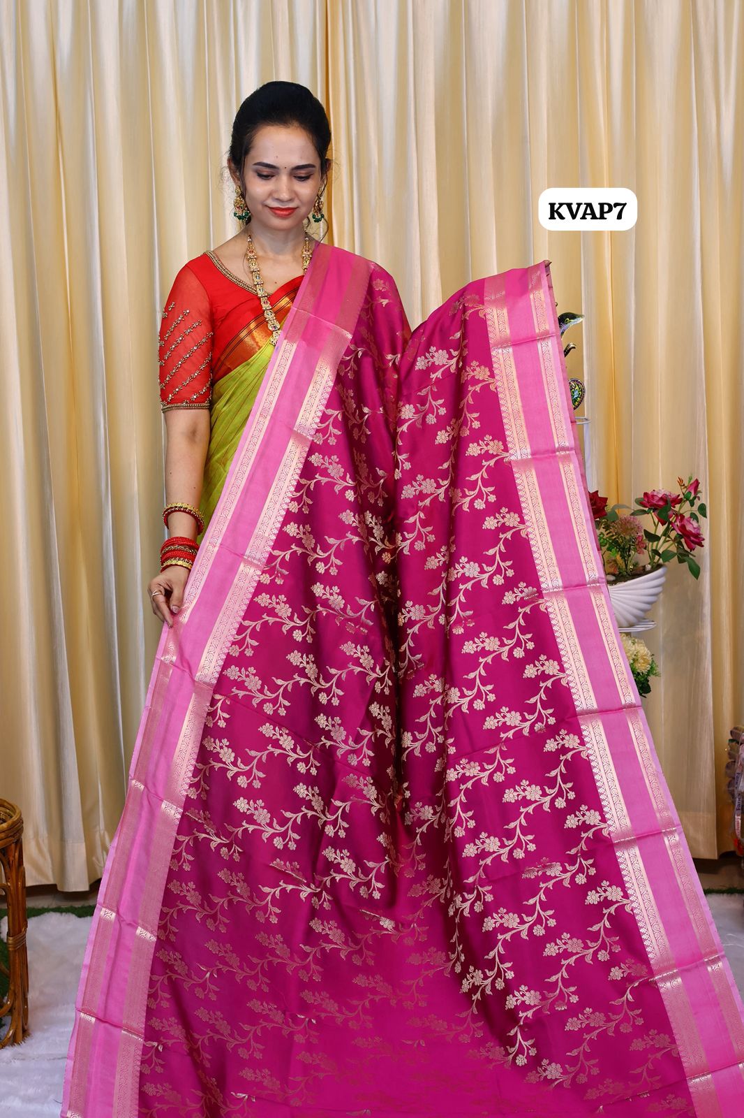 Katan soft silk saree 🥳