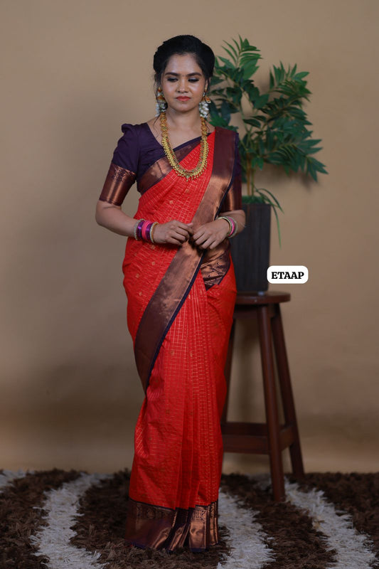 Premium Kanchi semi silk saree 🥰🥳