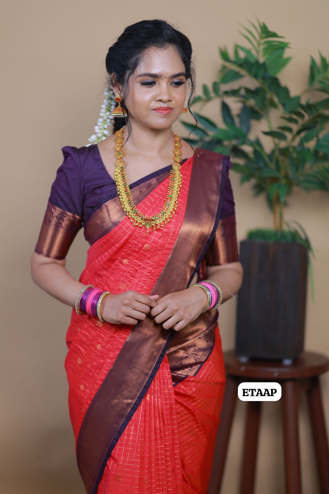 Premium Kanchi semi silk saree 🥰🥳