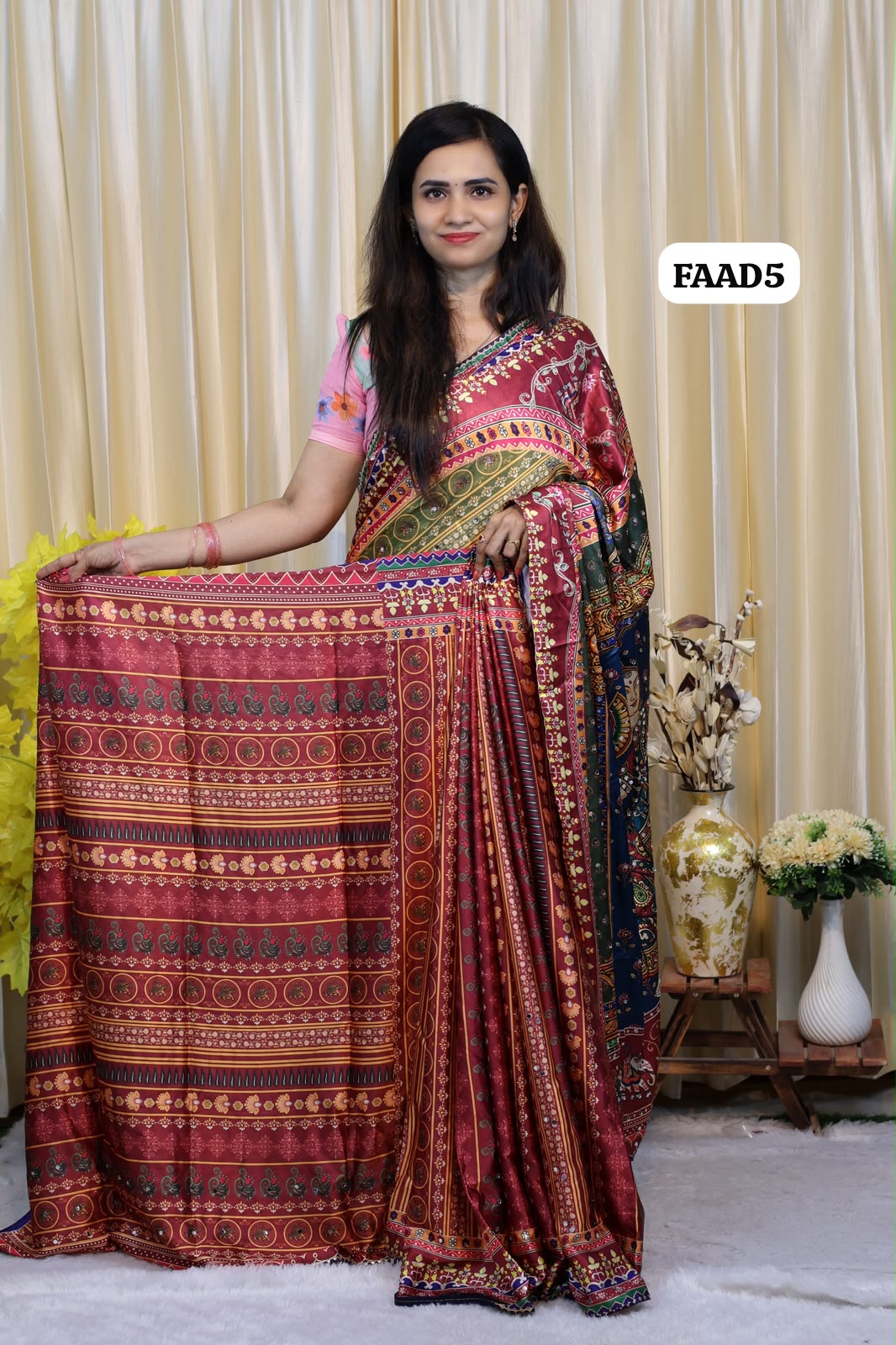 Masakali with Mirror Work Saree😍🥳