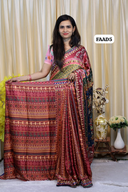 Masakali with Mirror Work Saree😍🥳