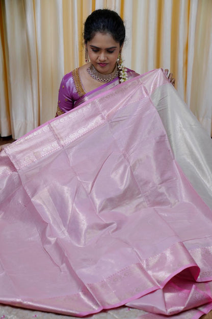 Embroidery work soft katan tissue silk saree🥳✅