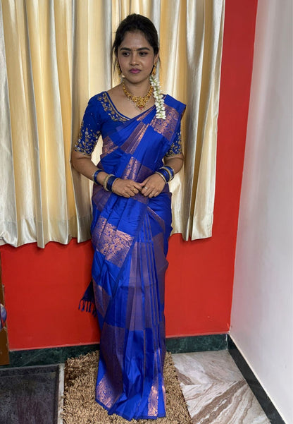Soft silk saree-🌈🥰😎📚