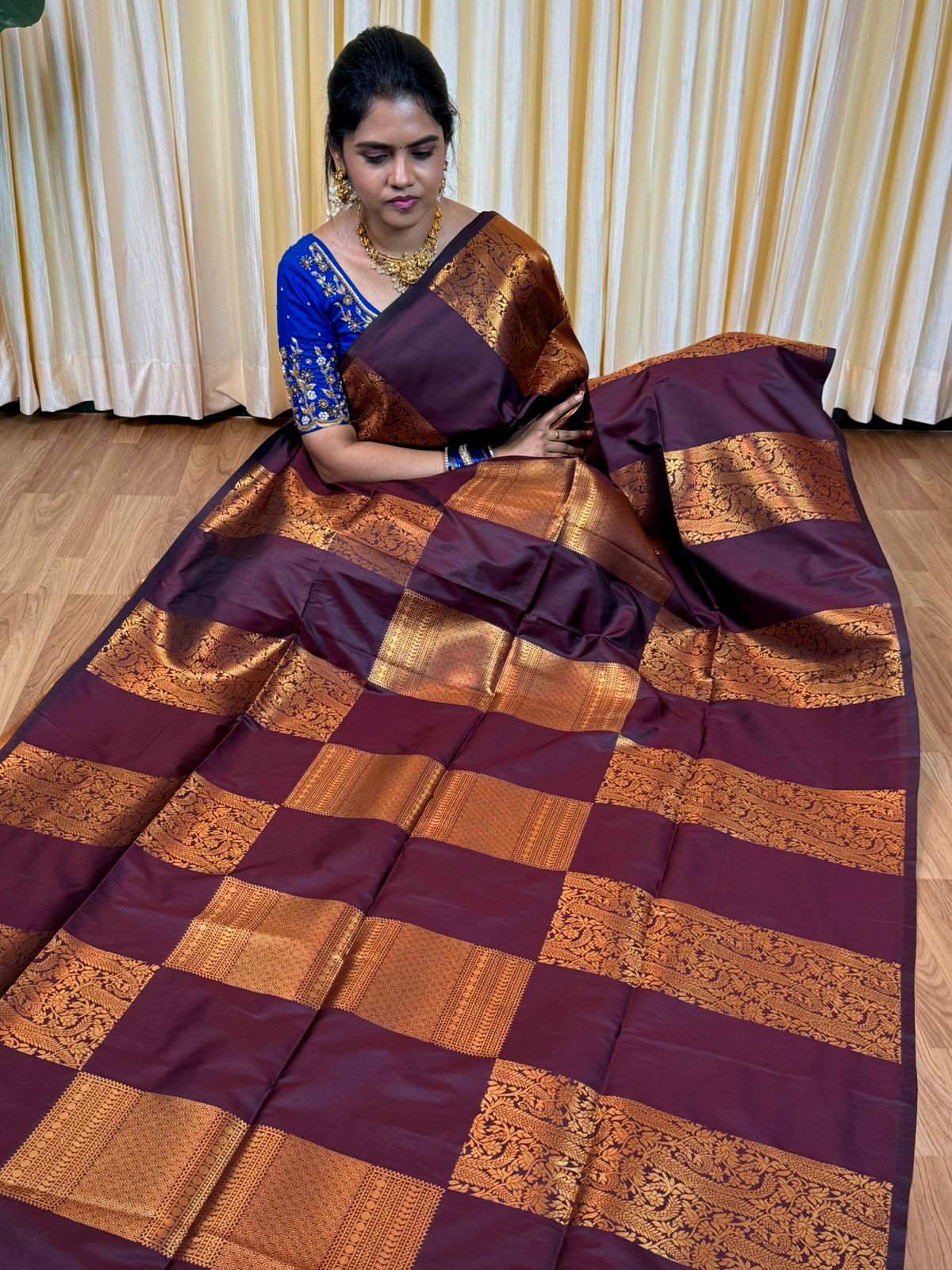 Soft silk sarees -🥰😎📚wine colour