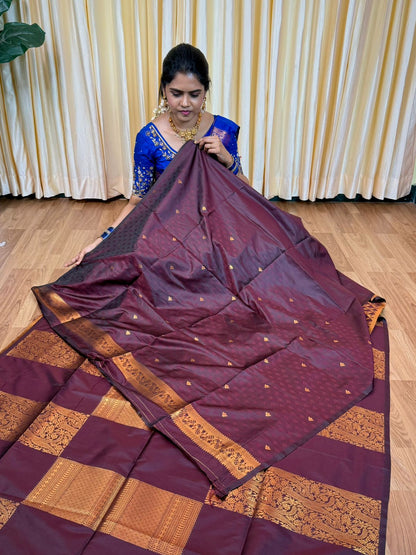 Soft silk sarees -🥰😎📚wine colour