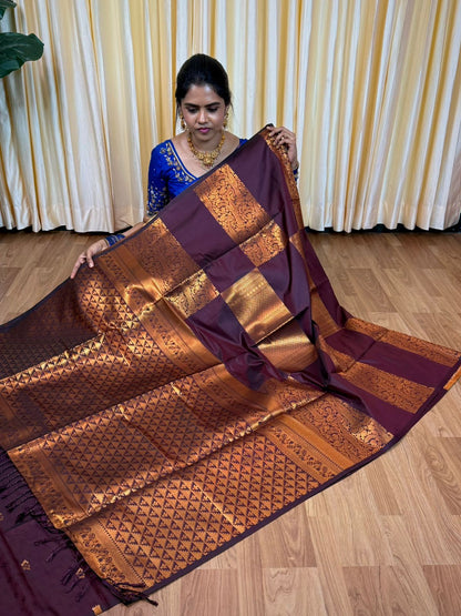 Soft silk sarees -🥰😎📚wine colour